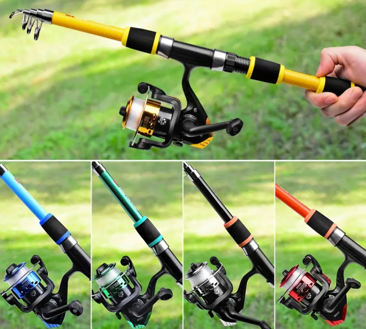 Telescopic Fishing Rod Portable Lightweight Travel Rod - Shoppy
