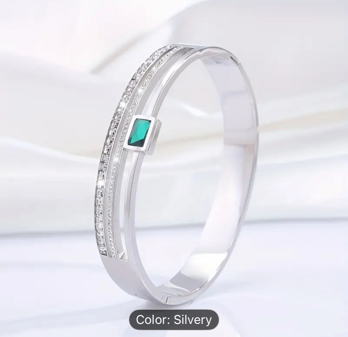 Stainless Steel Double Row Bracelet For Men And Women