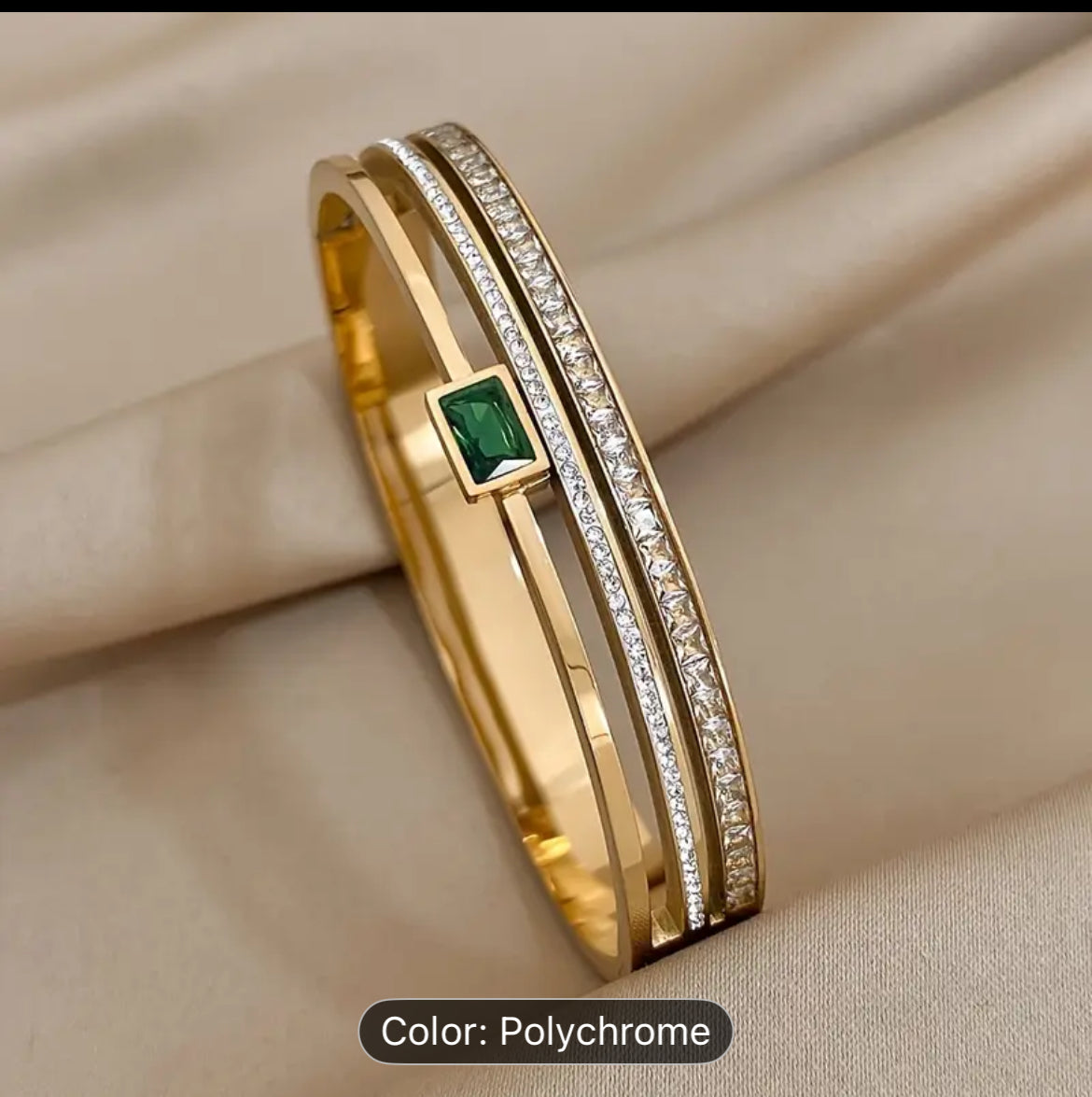 Stainless Steel Double Row Bracelet For Men And Women