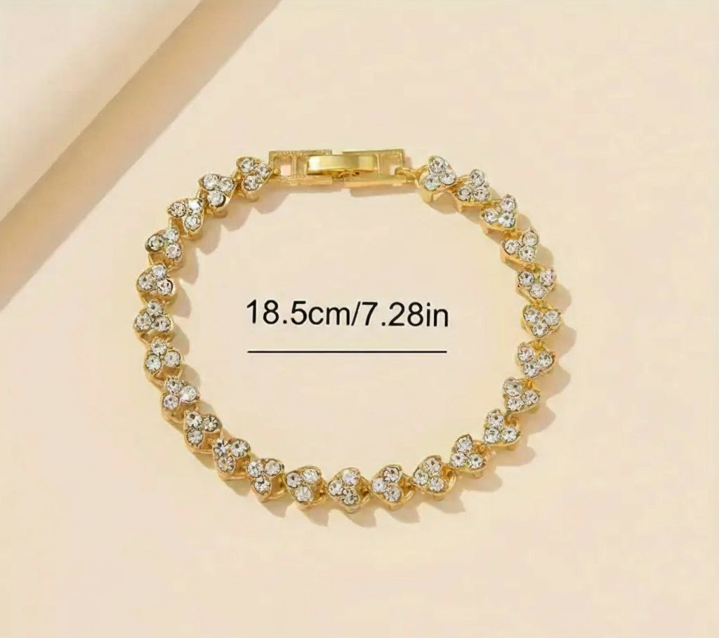 Two Piece Elegant Stainless Steel Watch and Bracelet Set - Shoppy