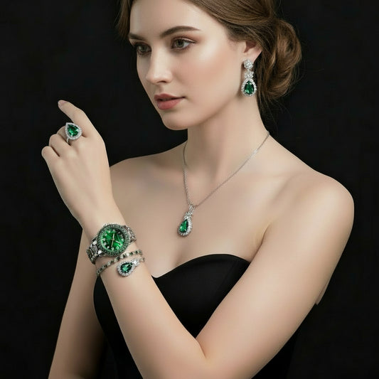 Elegant Stainless Steel Six Piece Accessories Set Japanese for women - Shoppy