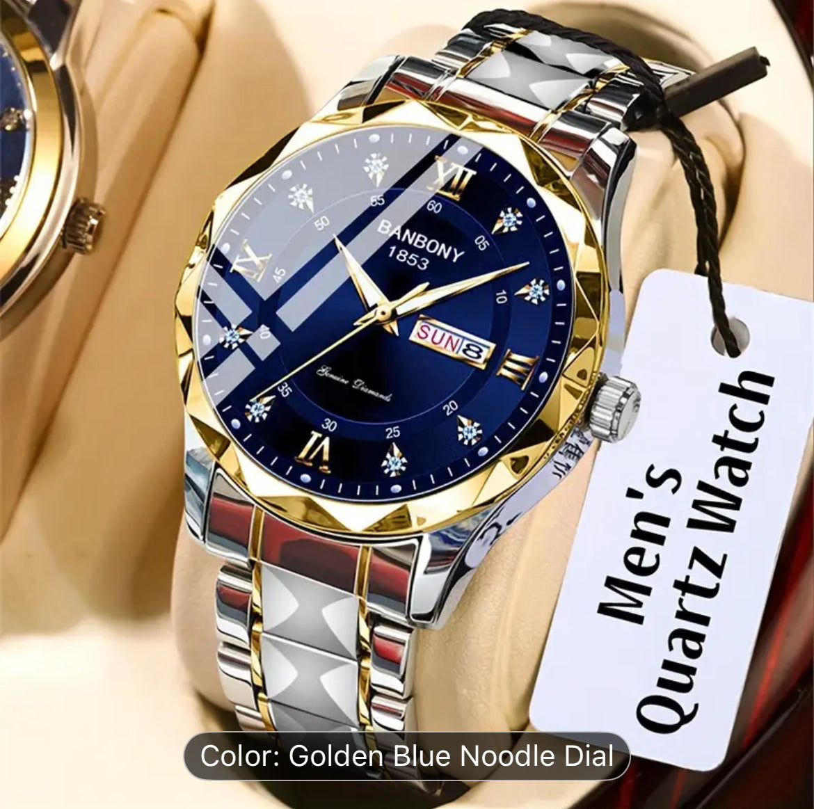 Stainless Steel Men Watch With Ten Color Variants Available