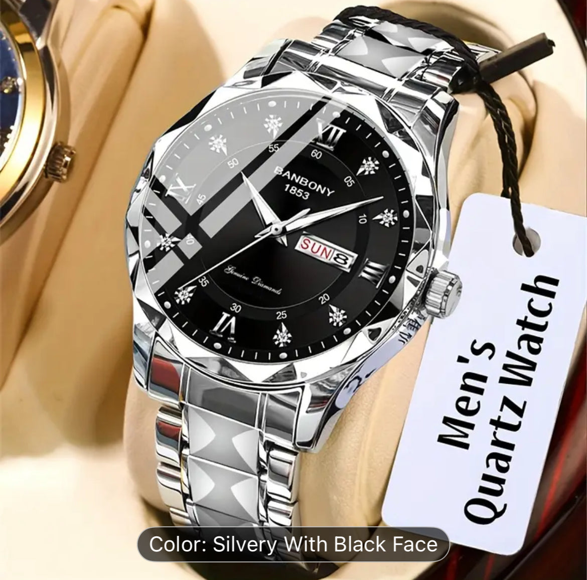 Stainless Steel Men Watch With Ten Color Variants Available