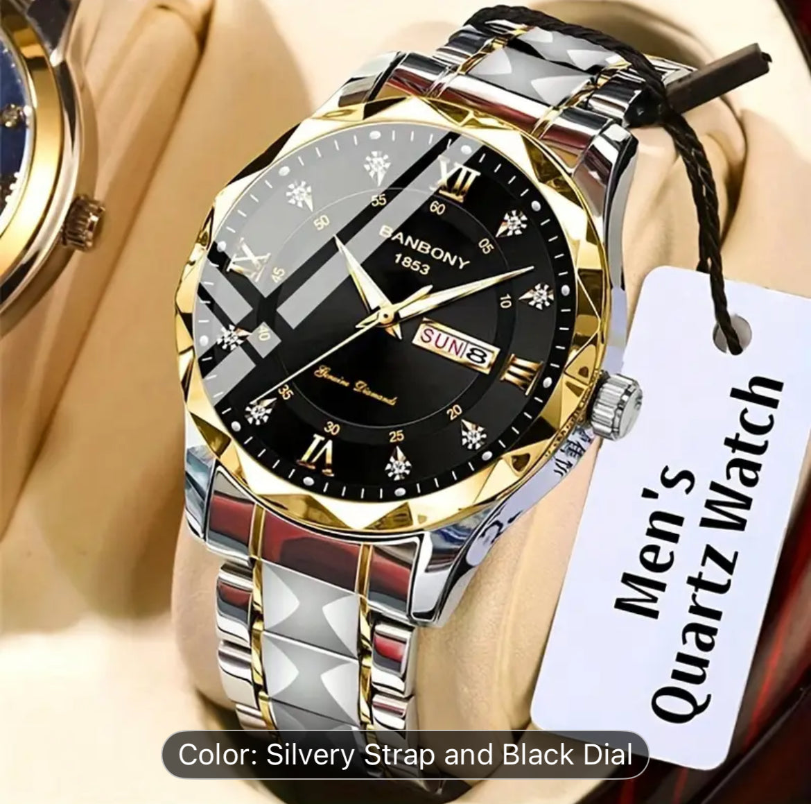 Stainless Steel Men Watch With Ten Color Variants Available