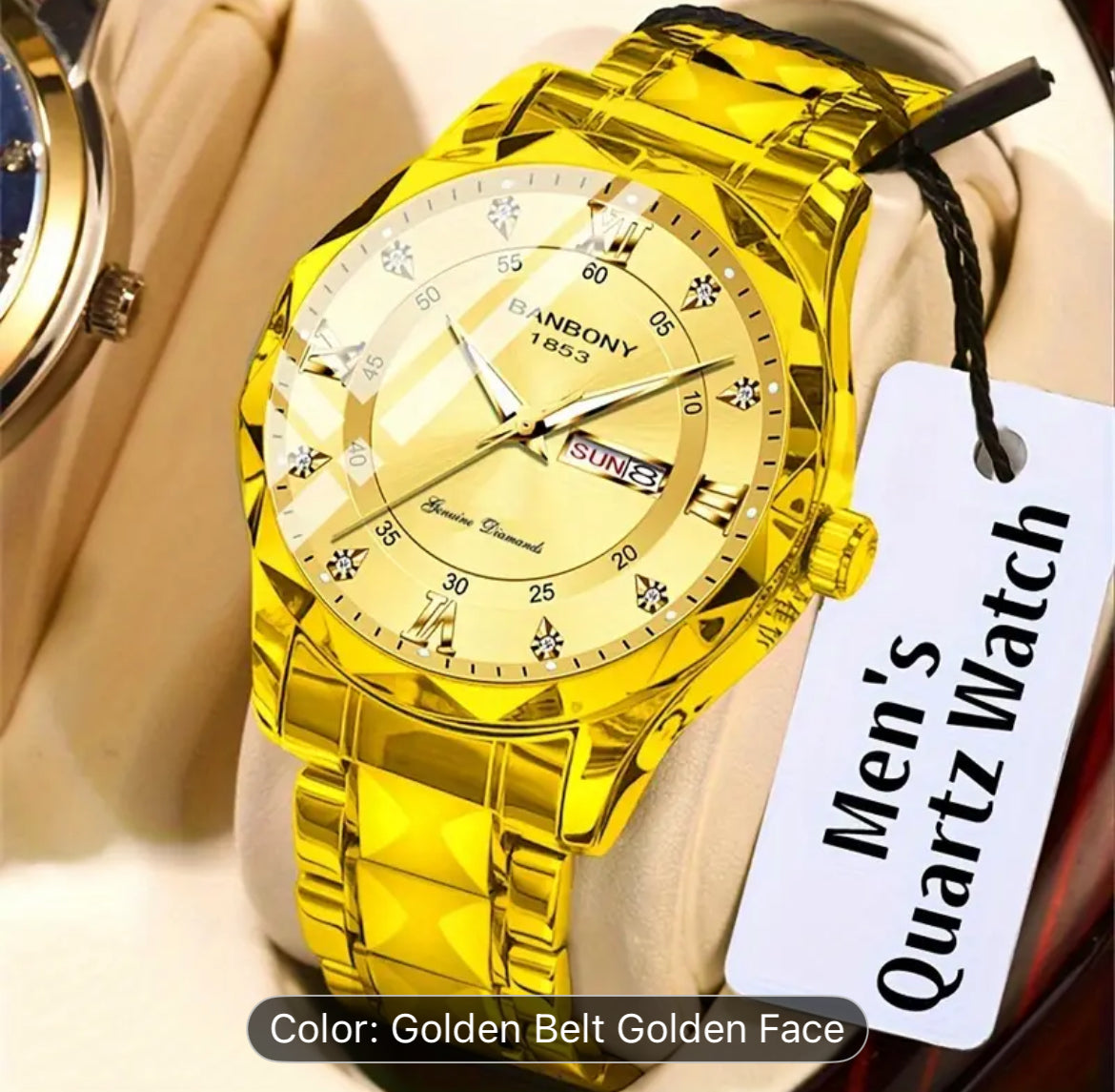 Stainless Steel Men Watch With Ten Color Variants Available