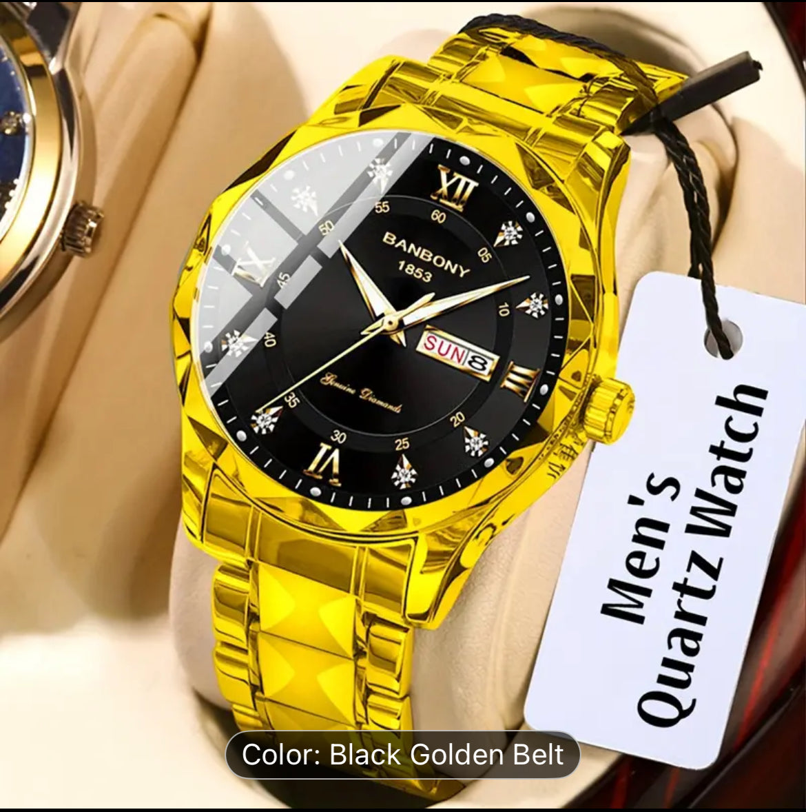 Stainless Steel Men Watch With Ten Color Variants Available