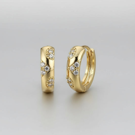 Copper Earrings 18K Gold Plated Gift For Valentine - Shoppy