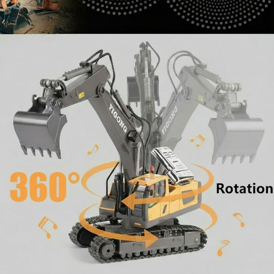 11 Channel Alloy Control Excavator Remote Control toy for kids - Shoppy