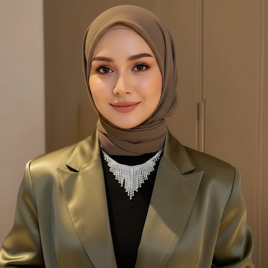 Elegant Tassel Necklace: a Luxurious Vintage Pendant in Royal Style, a Fashionable Accessory for Alluring Women, a Choker Necklace, a Chic Jewelry Gift for Eid. - Shoppy