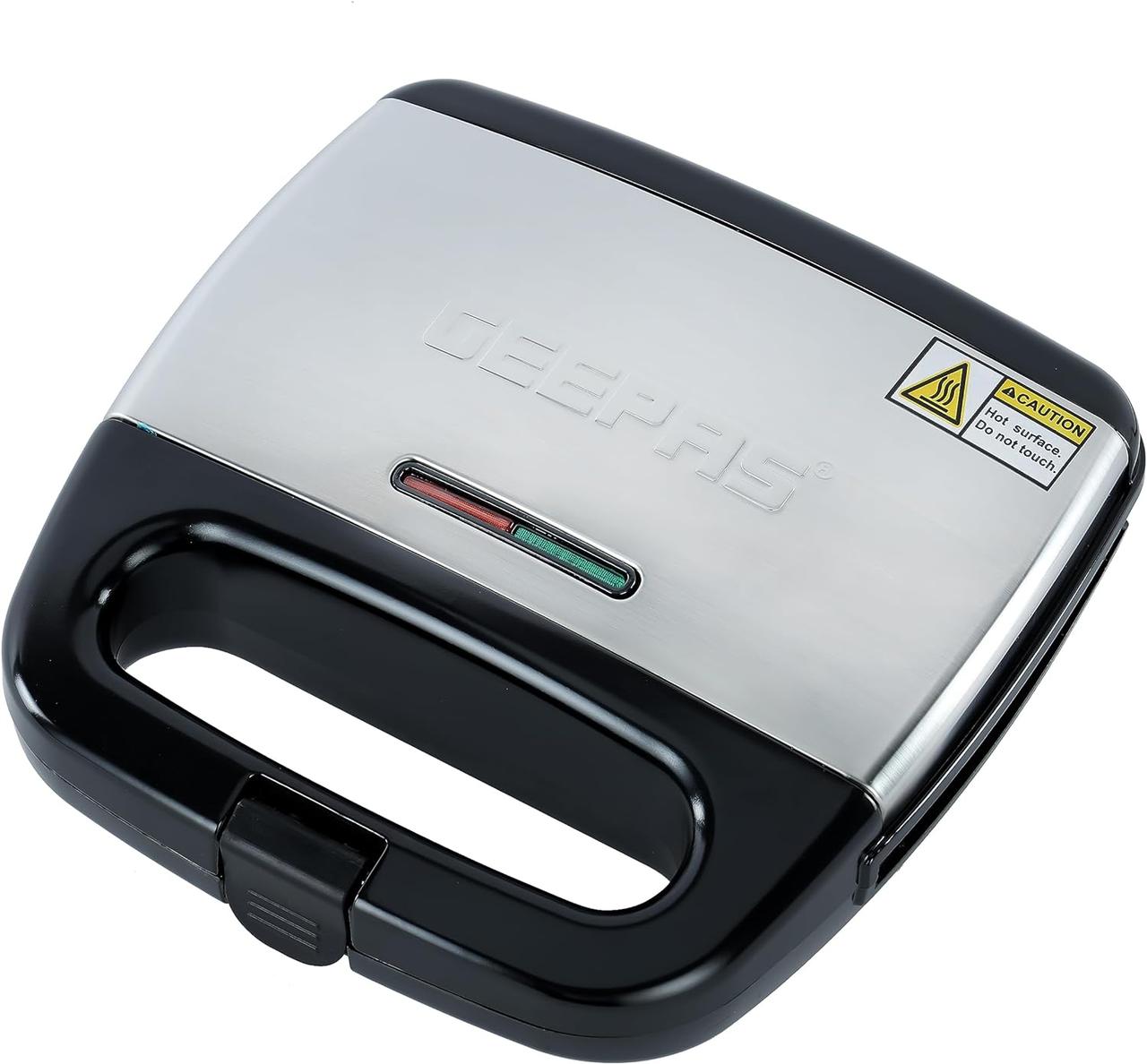 Geepas 700W 2-slice grill maker
