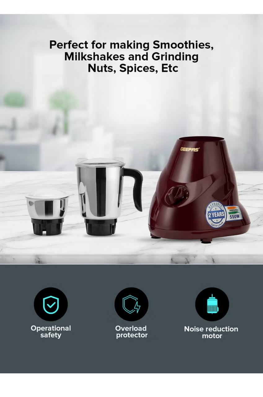 2-In-1 Mixer Grinder With Stainless Steel Jar