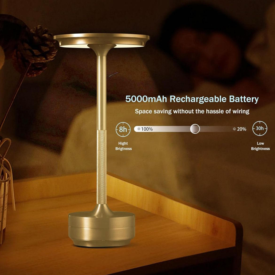 LED Rechargeable Table Lamp
