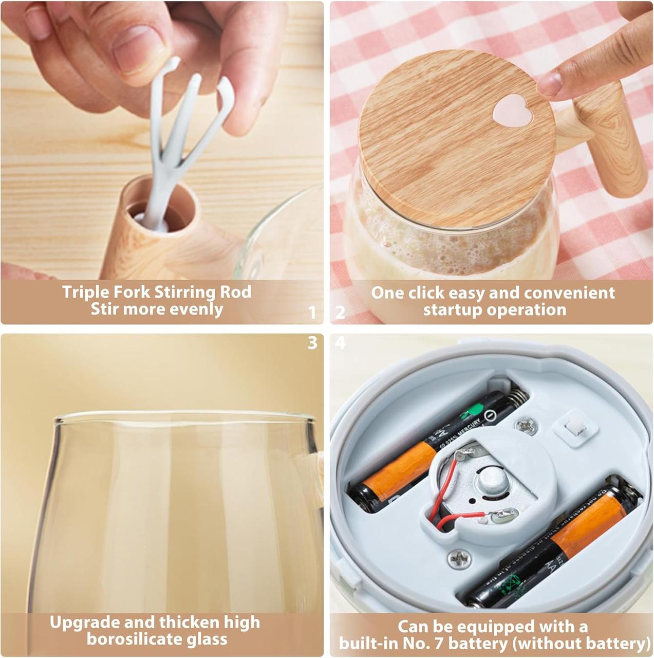 400 ml Self-Stirring Cup Portable Electric Mixing Mug