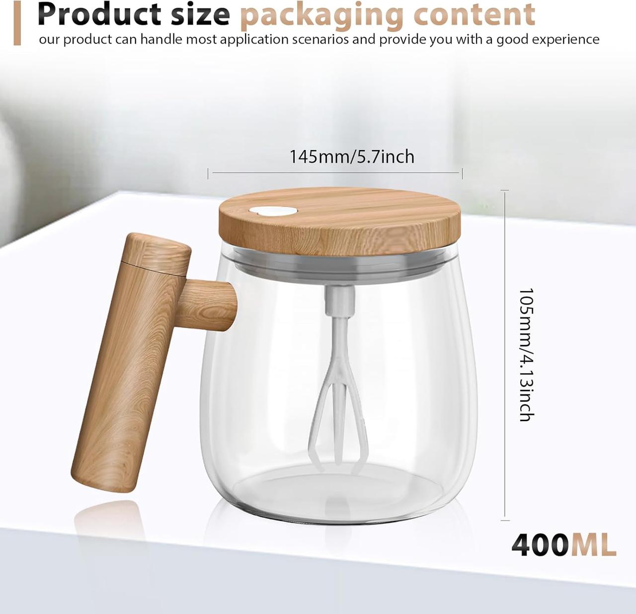 400 ml Self-Stirring Cup Portable Electric Mixing Mug