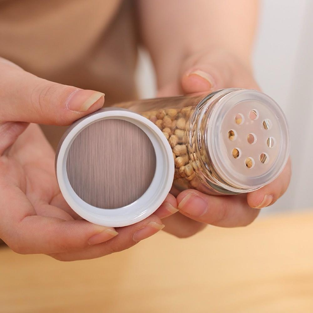 8-Jars 100Ml Stainless Steel Rotating Spice Jar Set