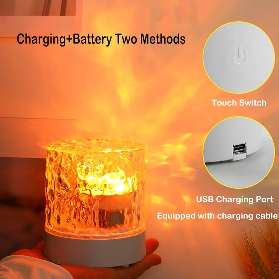 Water Projector Light LED Water Ripple Aurora Lamp 16 Colors
