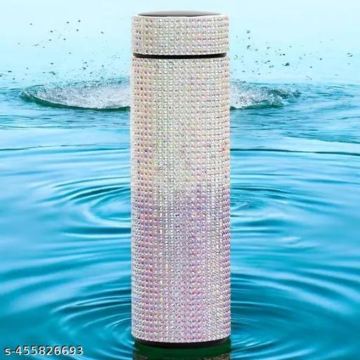 Stainless Steel Water Bottle with LED Temperature Display 17 oz