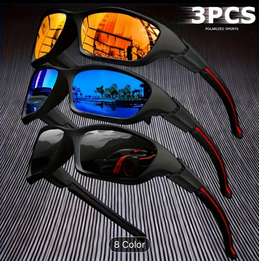 Polarized Glasses Set of 3 Premium Quality Sunglasses