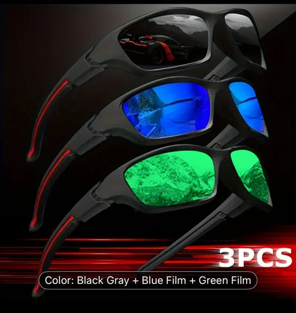 Polarized Glasses Set of 3 Premium Quality Sunglasses