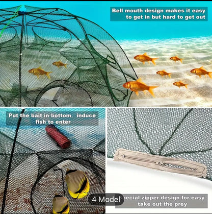 Hexagon Fishing Net With Four Six Eight Ten Holes Options