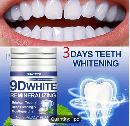 9D Whitening Tooth Powder for Natural Bright Smile
