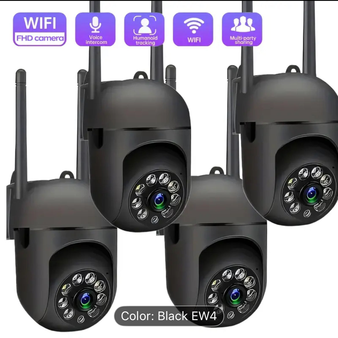 4 CCTV Cameras Security Kit for Office Surveillance