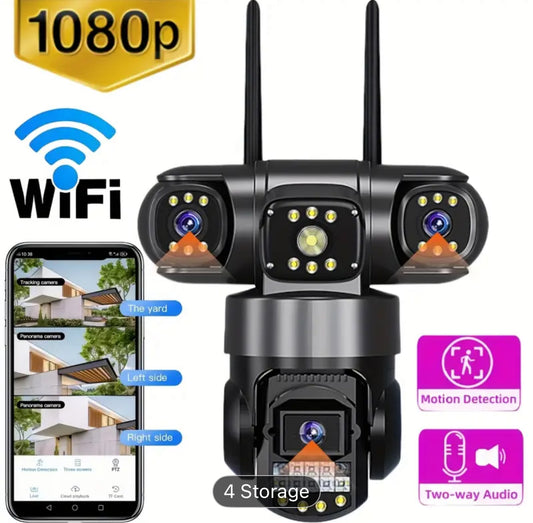 V380 Camera Surveillance 3 Lens 3 Screens Wireless HD