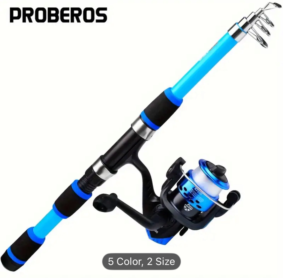 Telescopic Fishing Rod Portable Lightweight Travel Rod