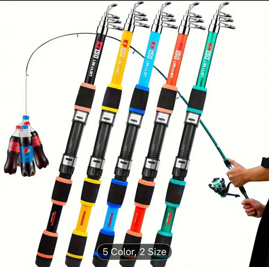 Telescopic Fishing Rod Portable Lightweight Travel Rod