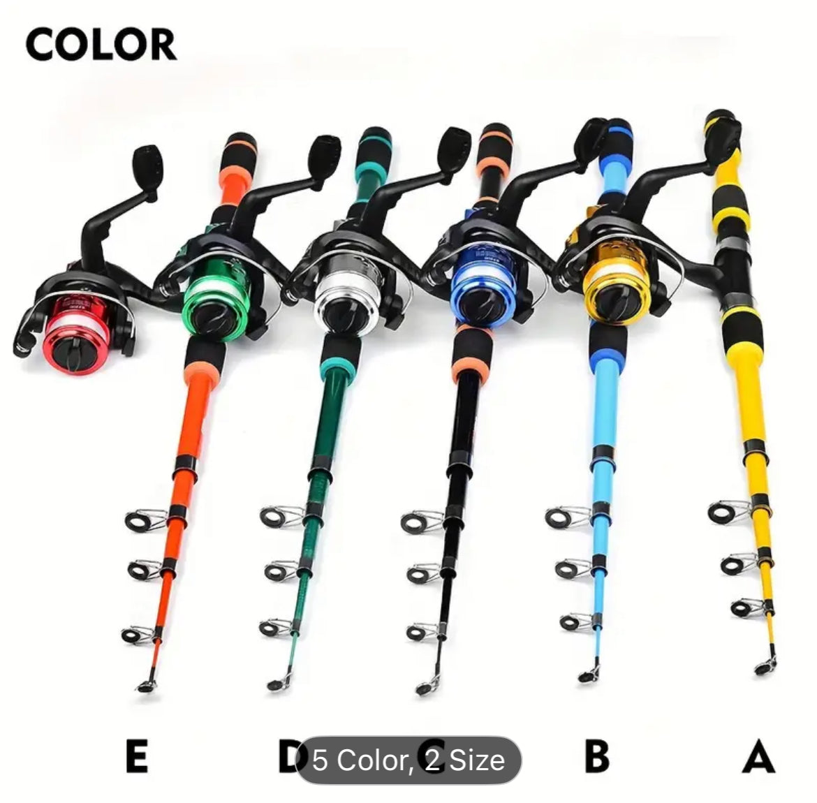 Telescopic Fishing Rod Portable Lightweight Travel Rod