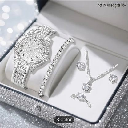 6 Pcs Soki Women's Luxury Jewelry Stainless Steel Set