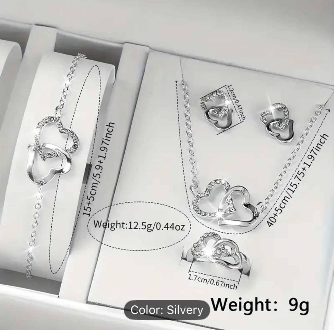 Premium Silver Stainless steel jewelry for woman