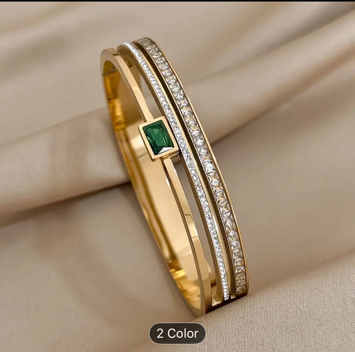 Stainless Steel Double Row Bracelet For Men And Women