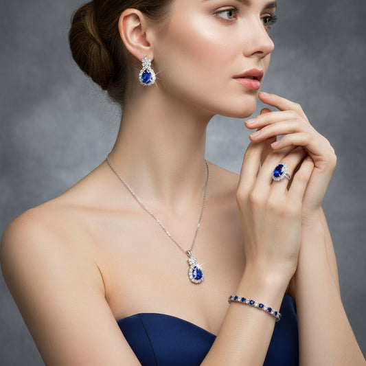 Elegance set 5 Piece Jewlery Stainless Steel for women - Shoppy