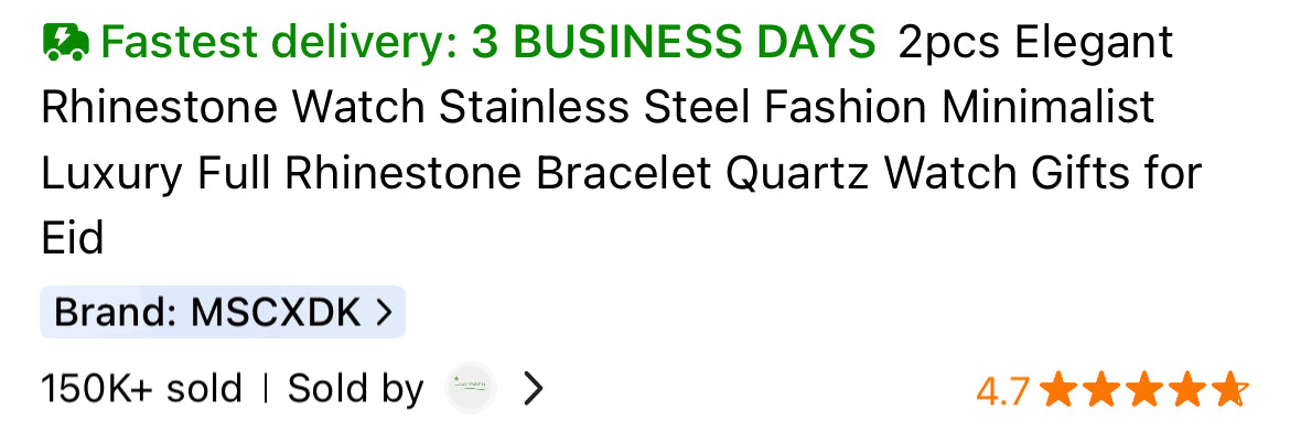 Two Piece Elegant Stainless Steel Watch and Bracelet Set