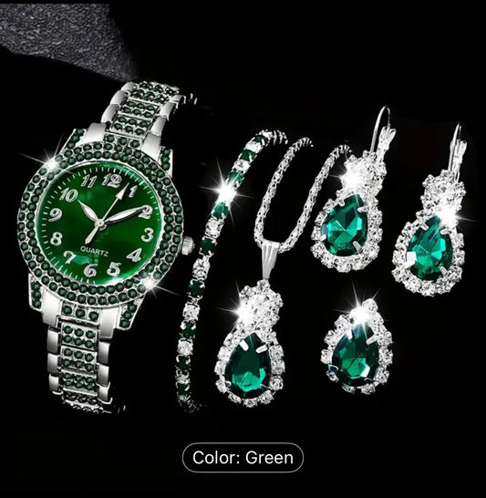 Elegant Stainless Steel Six Piece Accessories Set Japanese