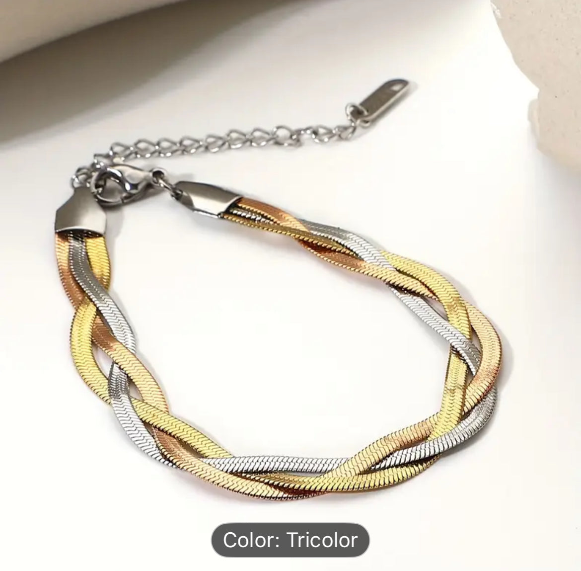 Stainless Steel Necklace and Bracelet Set Vintage Hip Hop
