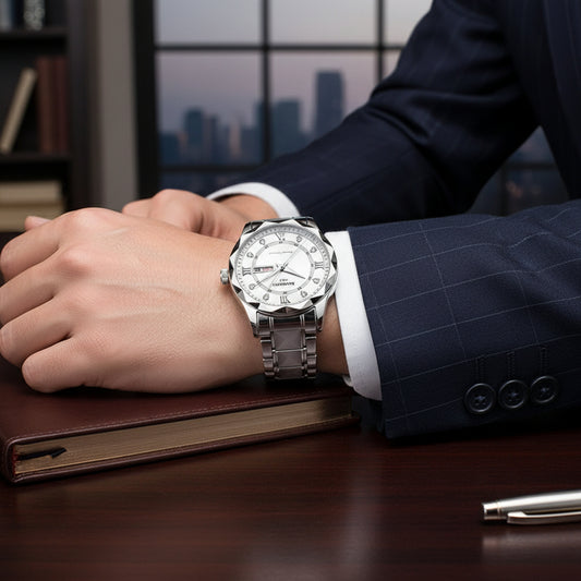 Stainless Steel Men Watch With Ten Color Variants Available - Shoppy