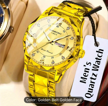 Stainless Steel Men Watch With Ten Color Variants Available