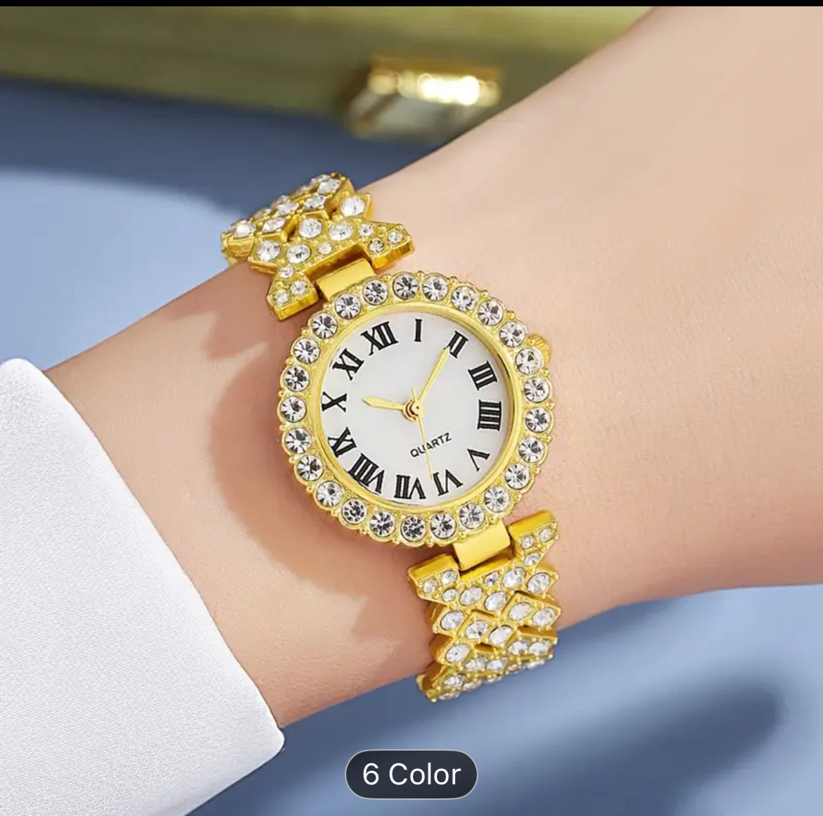 Six Piece Quartz Luxury Jewelry Set for Women Elegant Gift
