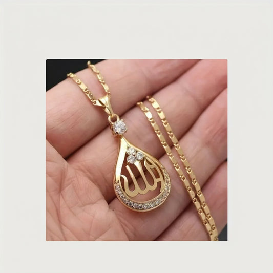Zinc Alloy Islamic Necklace Lightweight Spiritual Jewelry - Shoppy