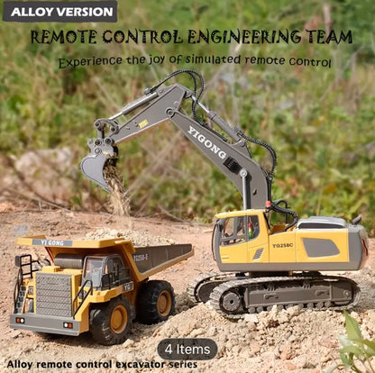 11 Channel Alloy Control Excavator Remote Control toy for kids
