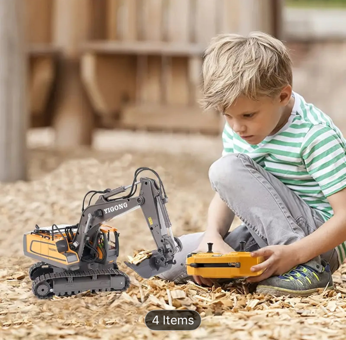 11 Channel Alloy Control Excavator Remote Control toy for kids