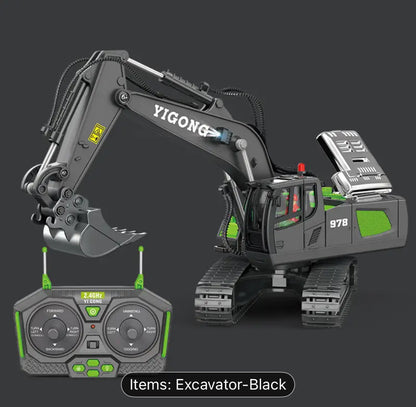 11 Channel Alloy Control Excavator Remote Control toy for kids