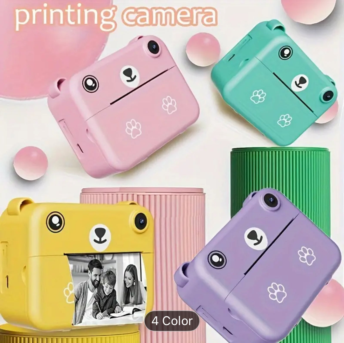 Kids Camera Printer All In One Photo Toy Creative Play