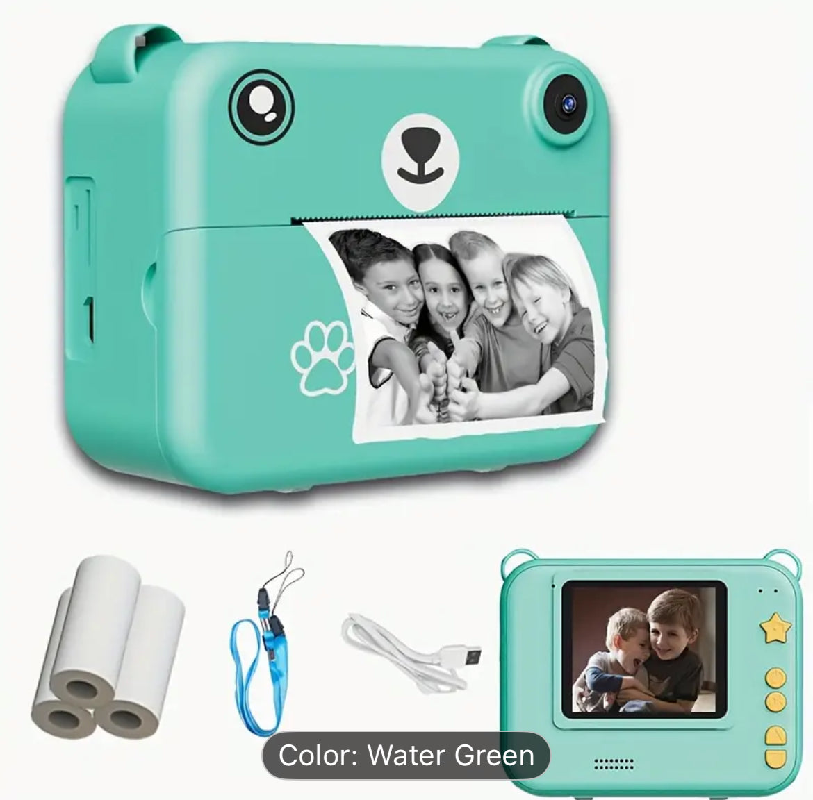 Kids Camera Printer All In One Photo Toy Creative Play