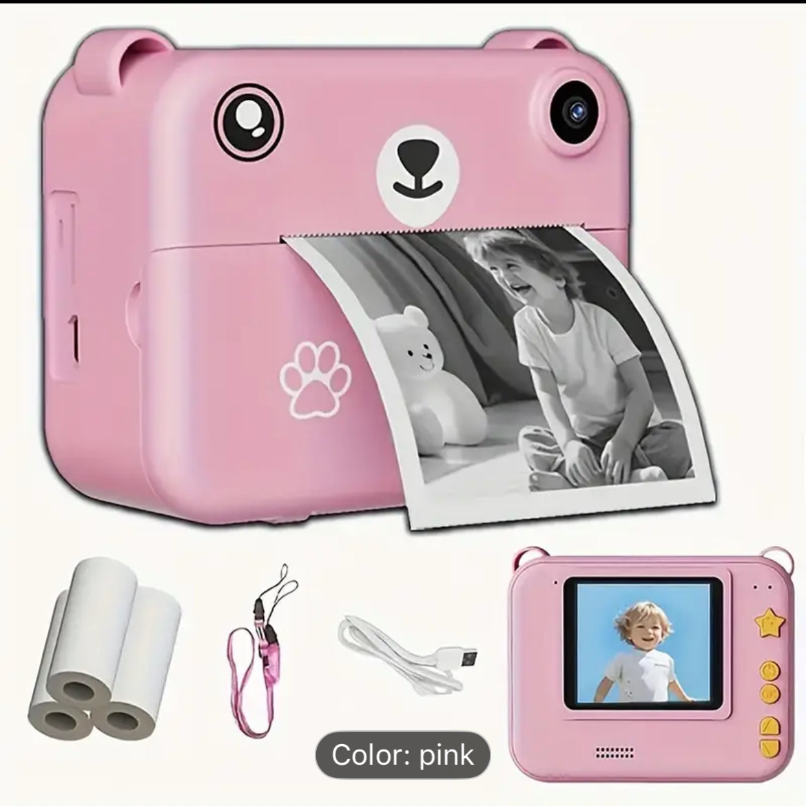 Kids Camera Printer All In One Photo Toy Creative Play