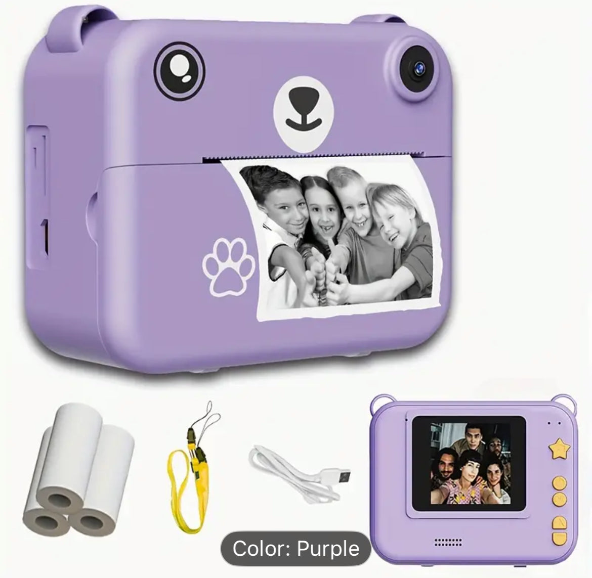 Kids Camera Printer All In One Photo Toy Creative Play