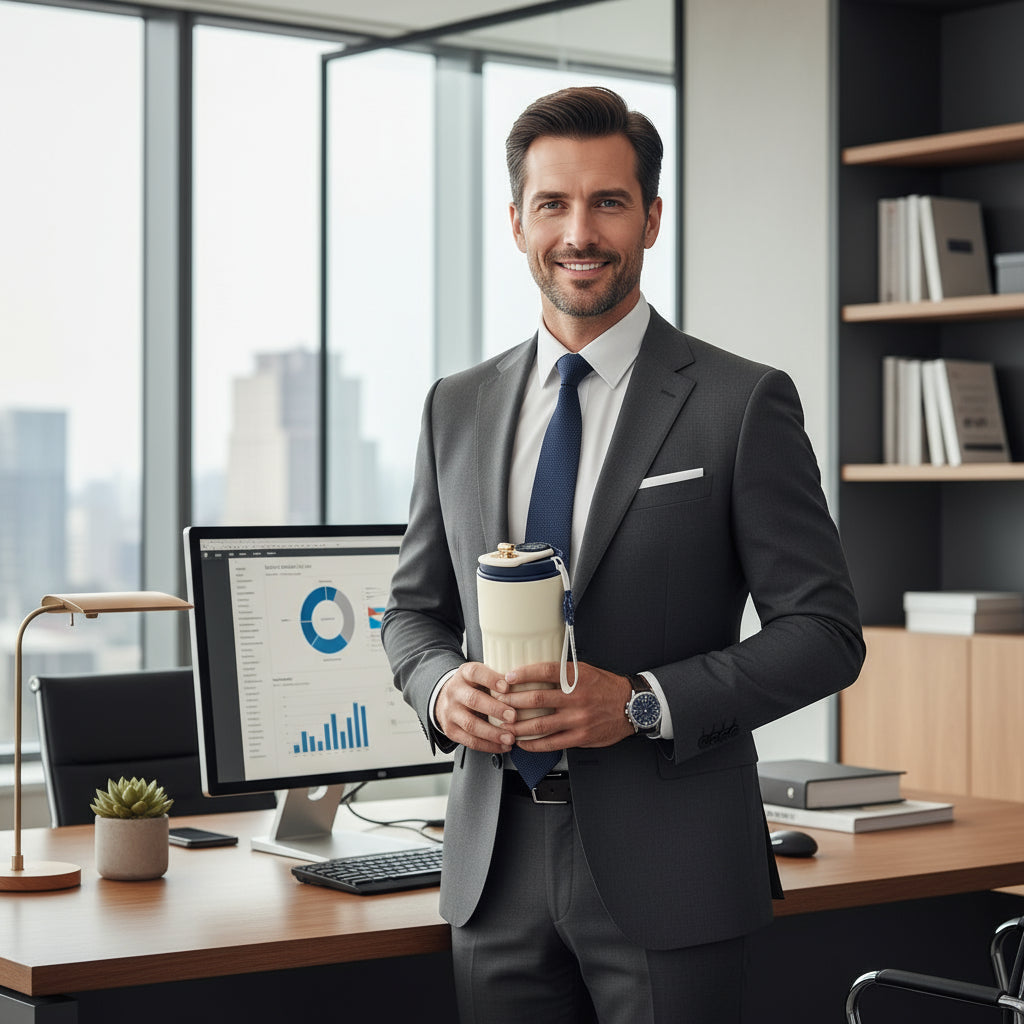 Flask with display temperature - Shoppy