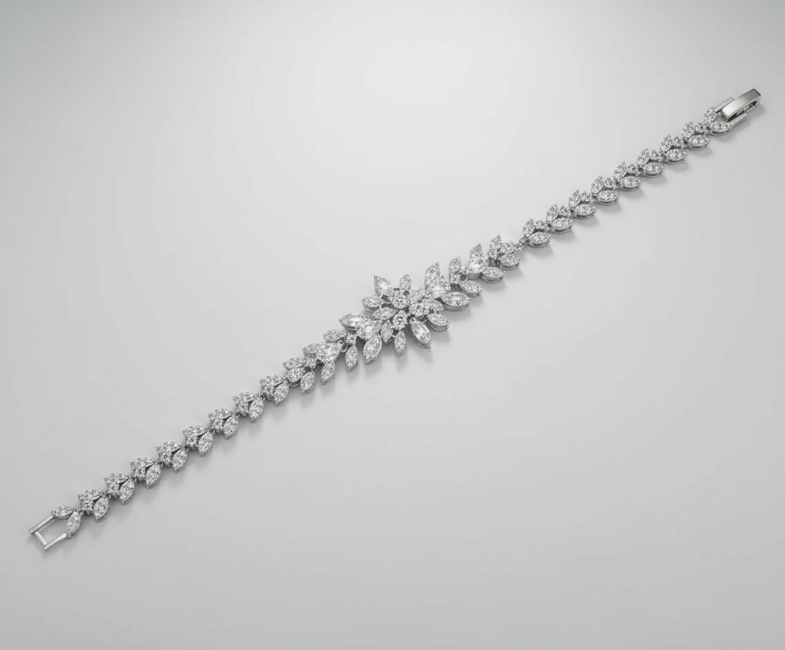 Elegant white Bridal Jewelry set - Shoppy